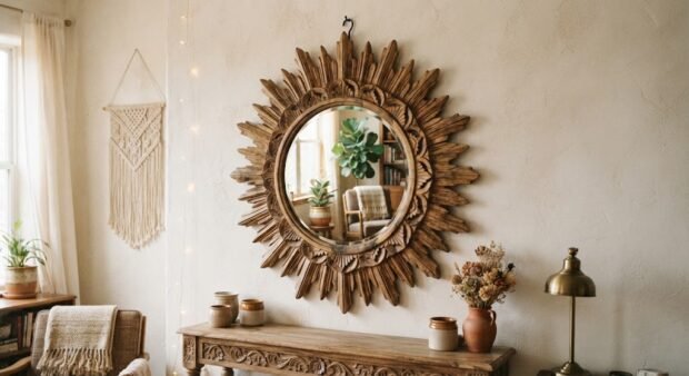 wooden luxury mirror styles for home
