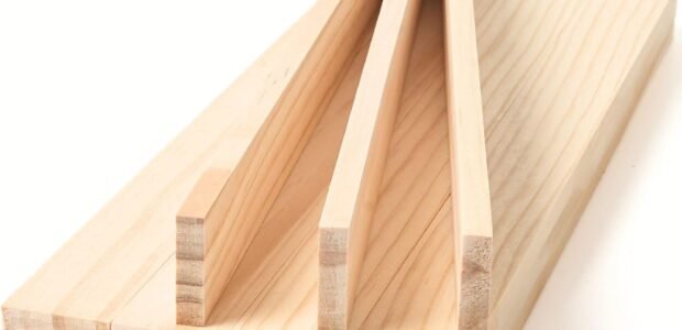 Flat sanded pine wood strips, 15 pcs, 1/4x1x12 inch, for crafts and model making