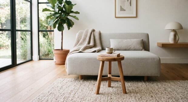wood stool guide living room