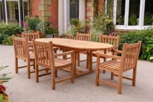 Teak wood outdoor furniture durability